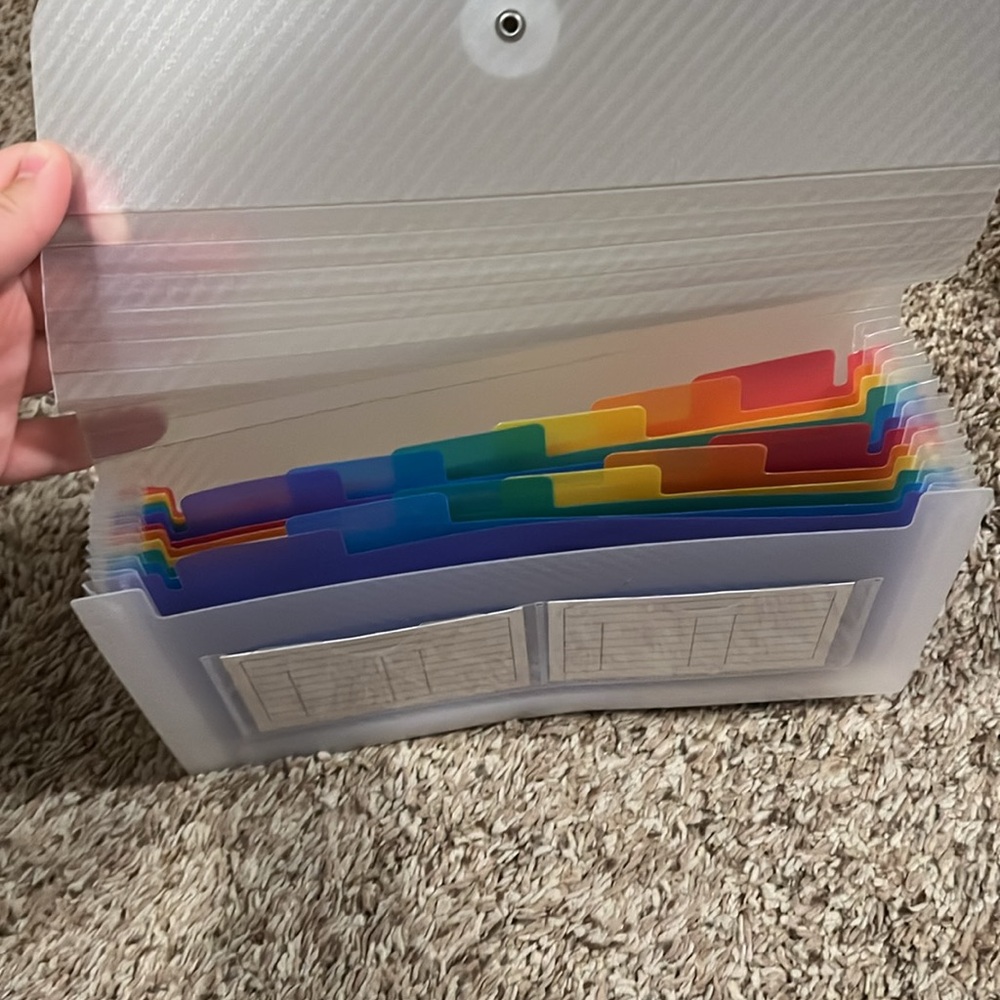 Translucent Accordion File Organizer - Picture 2 of 2